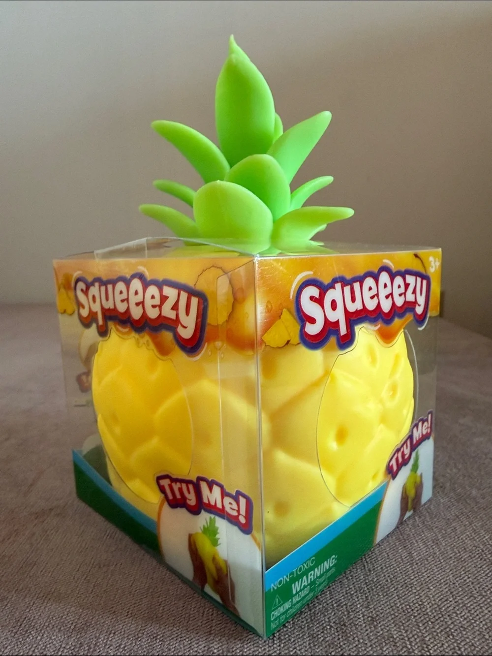 Sunny Days Squeezy Pineapple Fidget Toy | New